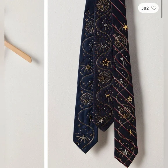 NWT Free People Tricia Fix Embellished Tie - blue - one size / ALL - Picture 5 of 13